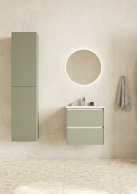 Тумба под раковину Roca Ona Olive 600 оливковый матовый, 2 ящика, ZRU9307859