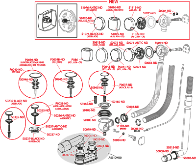 Сифон AlcaPlast A51CRM-80 для ванны автомат хром