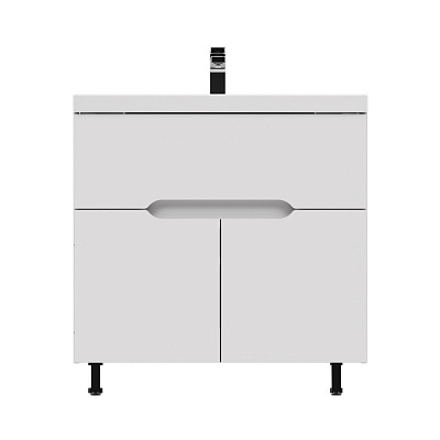 Тумба напольная MIRSANT Soho Quadro Light 80 (под раковину Deep код 262520) УТ000073636