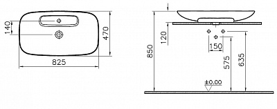 Раковина-чаша Vitra Memoria 85 5882B403-0041