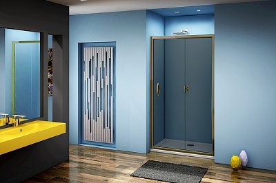 Душевое ограждение Good Door Jazz WTW-120-B-BR