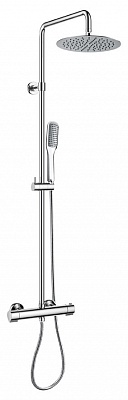 Душевая стойка с термостатическим смесителем с ручным и верхним душем CEZARES SIESTA-F-CD-T-01 SIESTA-F-CD-T-01