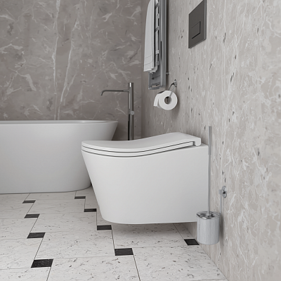 Унитаз подвесной безободковый торнадо D&K Bamberg DT1556516 микролифт