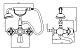 Смеситель для ванны с душем Timo Nelson 1914/02Y-CR антик