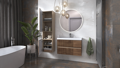 Тумба навесная под раковину Mondi 800-0-2 Velvex Madera Classica Slim