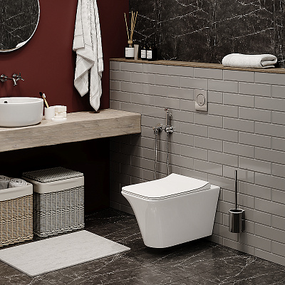 Унитаз подвесной с микролифтом Cerutti SPA Nivolet Aria PP CT9034