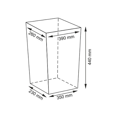 WK Ammer WB-370-M Плетеная корзина с крышкой 38*26*43