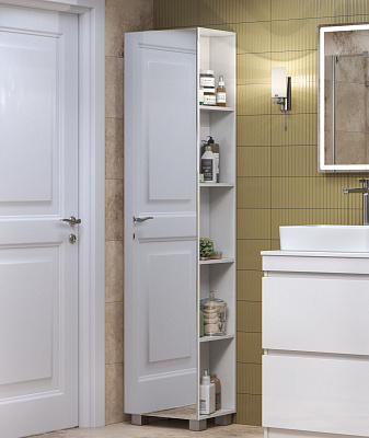 Шкаф пенал зеркальный 45 см Vigo Urban 450 pn.URB.45