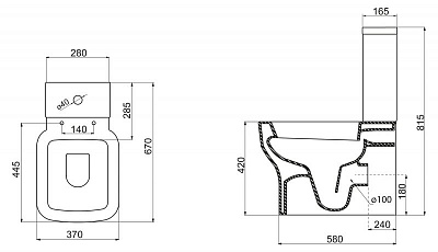Сиденье быстросъемное дюропласт soft close металлическое крепление Belbagno VASO  BB127SC