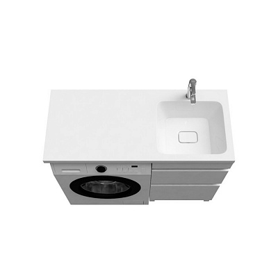 Тумба с раковиной для стиральной машины IDDIS Optima Home 110 см OPH11RBi95K