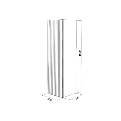 Пенал подвесной IDDIS Bild 30 см, дуб светлый BIL30V0i97