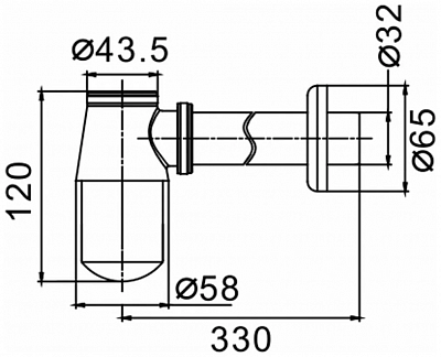 Сифон для раковины Frap F80