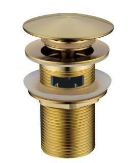 Донный клапан без перелива матовое золото Boheme 612-MG