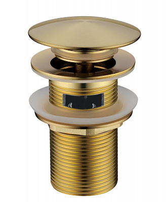 Донный клапан без перелива матовое золото Boheme 612-MG