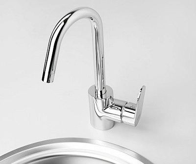 Смеситель для кухни с поворотным изливом WasserKRAFT Donau 5347