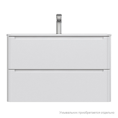 Тумба подвесная с раковиной белый, 80 см, IDDIS Edifice EDI80W0i95 белый