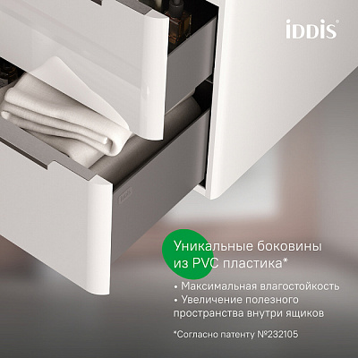 Тумба с умывальником (0178000i28) подвесная 80см Cloud X IDDIS CLX80W0i95K