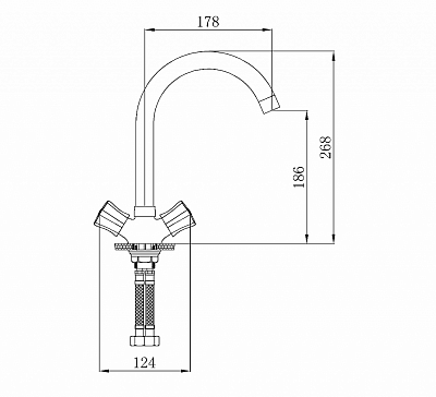 Смеситель для кухни РМС SL116-274F