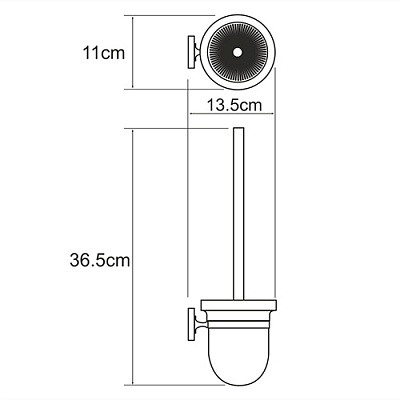 Щетка для унитаза WasserKRAFT Rhein K-6227