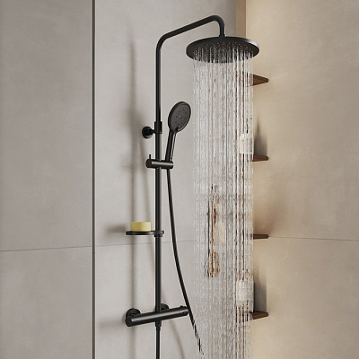 Душевая система с термостатом Milardo Ideal Spa ILSBLTHM89
