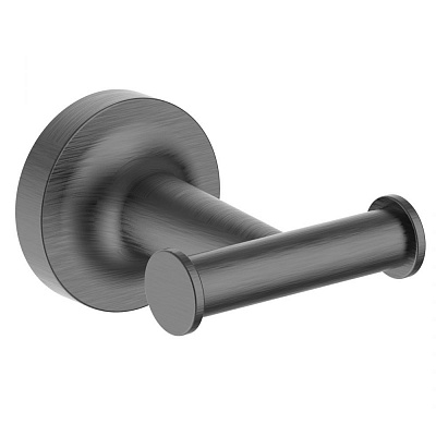 Двойной крючок для ванной Wonzon & Woghand SIMPLE, Темный графит WW-6525-BGM