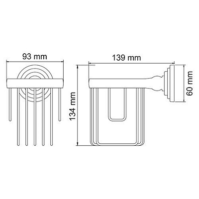 Держатель освежителя WasserKRAFT Ammer K-7045