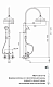 Душевая стойка со смесителем для ванны, верхнего и ручного душа CEZARES FIRST-CVD FIRST-CVD-03/24-Nc