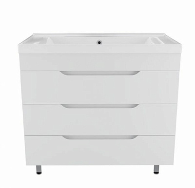 Тумба напольная MIRSANT Soho Quadro 100 (под раковину Deep-100 код 262517) УТ000043903