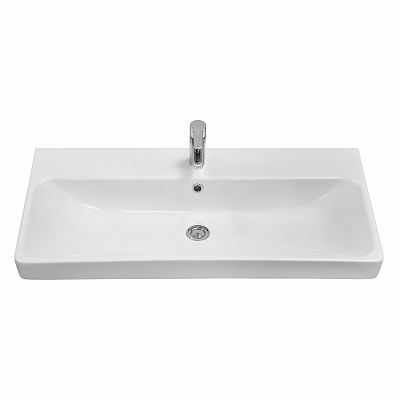 Тумба с раковиной Aquaton Оливия 90 грей, дуб ойстер 1A254401OLUG0