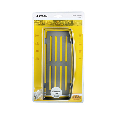 Полка прямая одноэтажная графит Fixsen FX HOTEL FX-31003Q