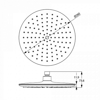 Верхний душ Iddis 200SWRPi64