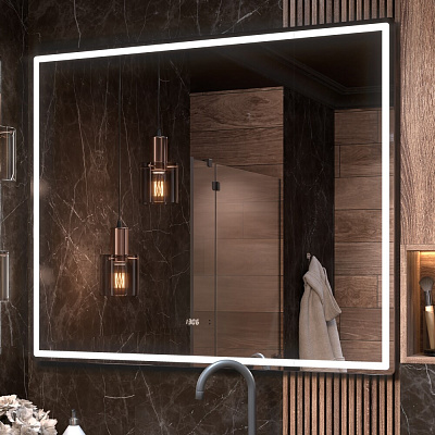 Зеркало в ванную 120х100 Roberta Luxe 1200 на взмах VIGO 296