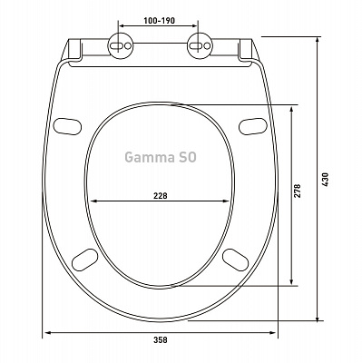 Сиденье Berges Gamma SO 019103