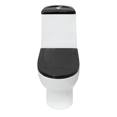 Унитаз-компакт Sanita Luxe Best Color Black (сиденье дюропласт, микролифт) BSTSLCC06100522