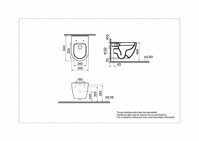 Комплект инсталляции с безободковым унитазом Vitra Mia Round 9856B003-7200