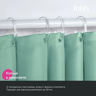 Штора для ванной 200x240 Iddis Base BL05P24i11