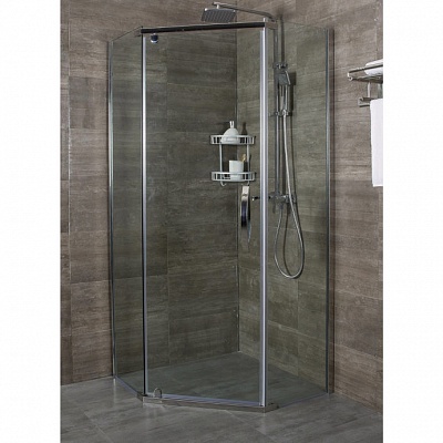 Душевое ограждение 90х90 ALEX BAITLER AB215-90 трапеция,  без поддона