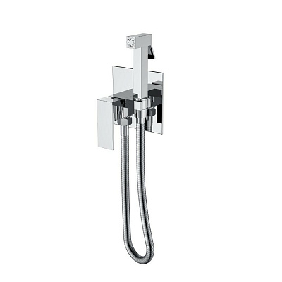 Смеситель гигиенический Boheme Qubic Chrome 477-CR