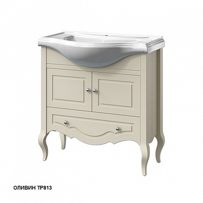 Тумба 80 две двери, один ящик Caprigo VERONA 33523-TP813