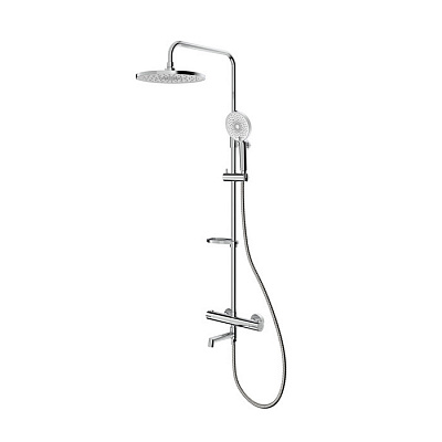 Душевая система с термостатом Milardo Ideal Spa ILSSBTHM06 хром