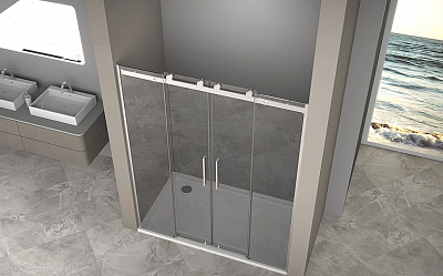 Душевое ограждение GoodDoor GALAXY NEW WTW-TD-160-C-CH ГЛ00043