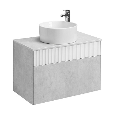 Тумба с раковиной 80 см подвесная AQUATON Марбл 80 1A276201MH4C0
