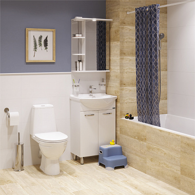 Напольный унитаз безободковый Sanita Марс WC CC Mars2-DM Rim WHTGS1