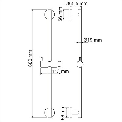 Стойка для душа WasserKraft A122