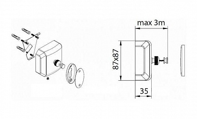 Шнур вытяжной для белья Fixsen Hotel FX-31025