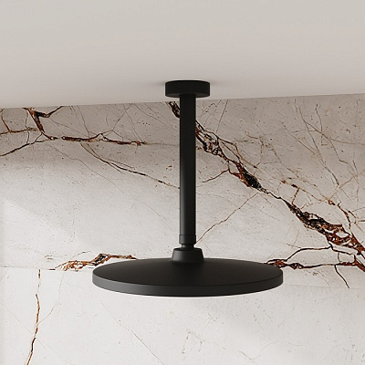 Душевая насадка верхняя круглая, черная матовая, Iddis Esper, ESP25BRi64