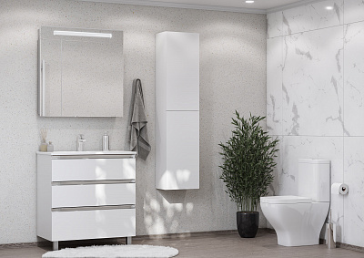 Тумба под раковину Roca The Gap 80 белый глянец 3 ящика A857406806