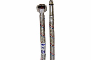 Подводка в оплётке S/S для смесителя, FIL- NOX, 1/2 x М10*1 х 18(35), 0.6 м (пара) MATEU 721060378
