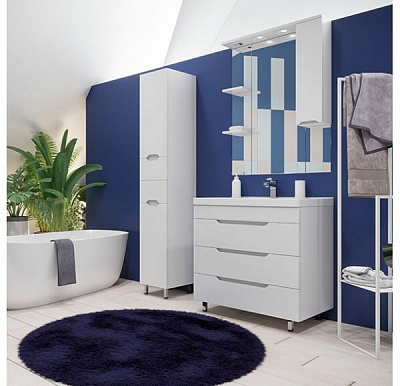 Тумба напольная MIRSANT Soho Quadro 100 (под раковину Deep-100 код 262517) УТ000043903