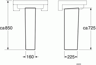 Пьедестал Gustavsberg Artic 4920